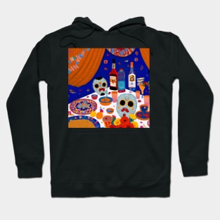 Day of the Dead Digital Art Hoodie